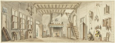 Conception pour un décor de théâtre pour l