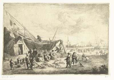 Marché aux poissons à Scheveningen - Pieter Bout