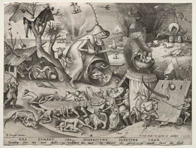 Les sept péchés capitaux : la colère - Pieter Bruegel the Elder