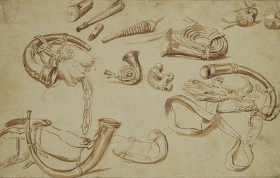 Accessoires de chasse - Pieter Bruegel the Elder