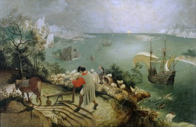 Paysage avec la chute d