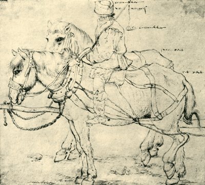 Cavalier et deux chevaux, 1559-1563, 1943 - Pieter Bruegel the Elder