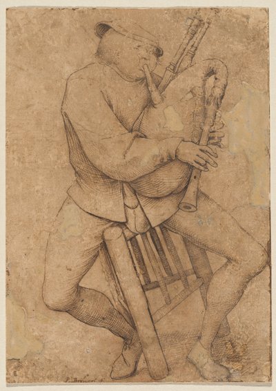 Le joueur de cornemuse - Pieter Bruegel the Elder