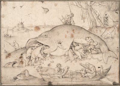 Les gros poissons mangent les petits poissons, 1556 - Pieter Bruegel the Elder