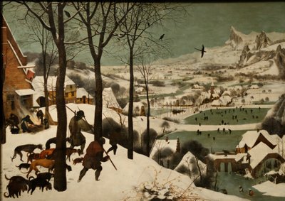 Allemand : Jäger im Schnee (Hiver) cycle mensuel, scène : Les chasseurs dans la neige (janvier) - Pieter Brueghel the Elder