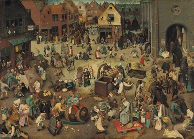 French : Lutte entre le carnaval et le jeûne The Fight Between Carnival and Lent - Pieter Brueghel the Elder