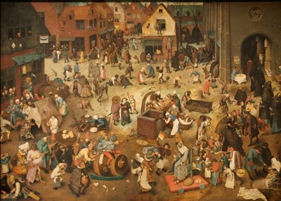 French : Lutte entre le carnaval et le jeûne The Fight Between Carnival and Lent - Pieter Brueghel the Elder
