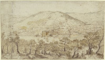 Paysage de collines du sud avec des bâtiments conventuels - Pieter Brueghel the Elder