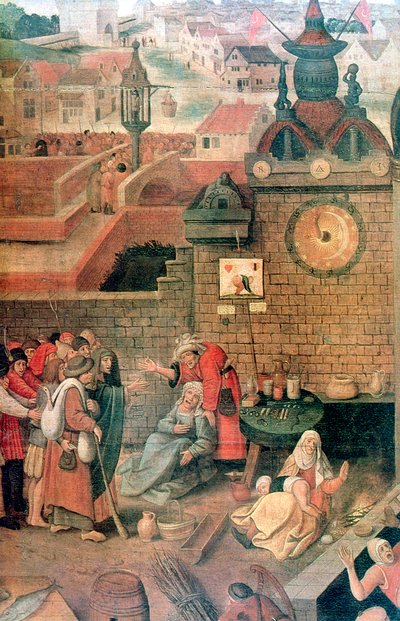 Christ chassant les marchands du Temple (détail), vers 1584-1638 - Pieter Brueghel the Younger