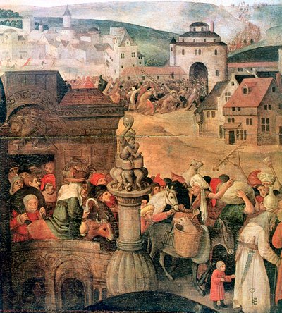 Christ chassant les marchands du temple (détail), c1584-1638 - Pieter Brueghel the Younger