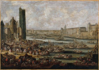 La Tour de Nesle et le Louvre, vers 1650 - Pieter Casteels