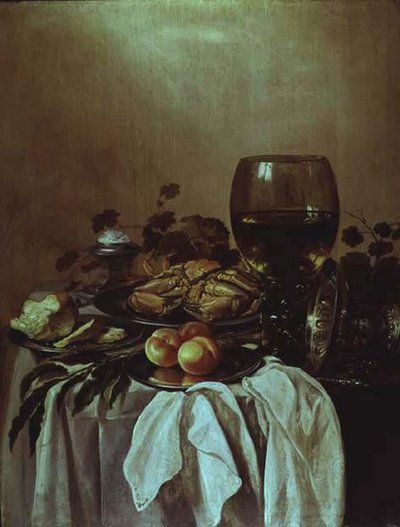 Nature morte avec un crabe - Pieter Claesz