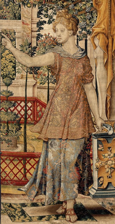 Vertumne et Pomone : Vertumne transformé en fermier, c.1550 - Pieter Coecke van Aelst