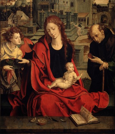La Sainte Famille avec un ange - Pieter Coecke van Aelst