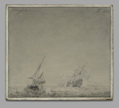 Une mer orageuse - Pieter Coopse