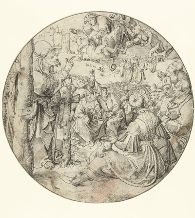 Pierre provoque la chute de Simon le Magicien - Pieter Cornelisz. genaamd Kunst