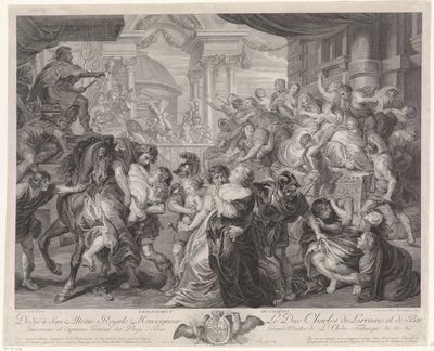 Enlèvement des Sabines - Pieter Franciscus Martenasie