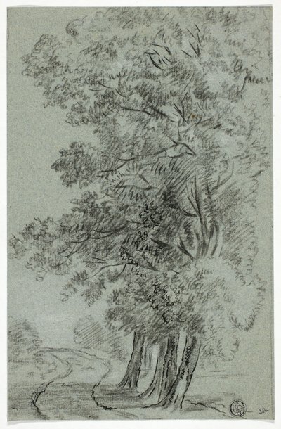 Route passant par des arbres - Pieter Gaal