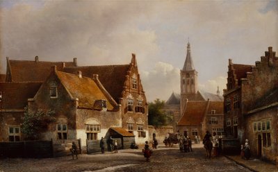 Rue dans une ville hollandaise - Pieter Gerard Vertin