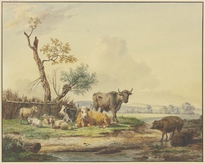 Bétail au pâturage près d
