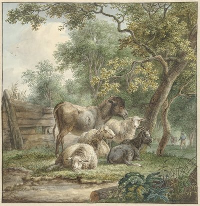 Bétail dans un verger - Pieter Gerardus van Os