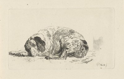 Chien couché - Pieter Gerardus van Os