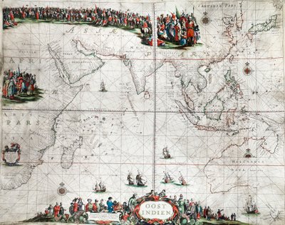 Carte des Indes orientales, vers 1666 - Pieter Goos