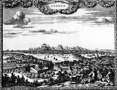 Broadsheet du Grand Incendie de Londres, 1666 - Pieter Hendricksz Schut