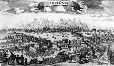 Broadsheet du Grand Incendie de Londres, 1666 - Pieter Hendricksz Schut