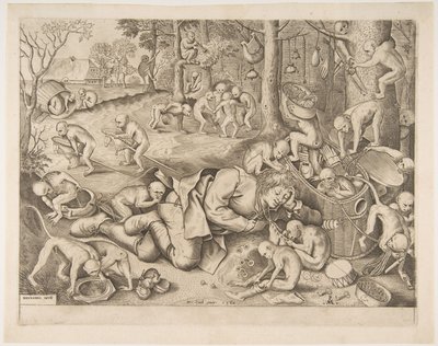 Le marchand volé par des singes - Pieter Heyden van der