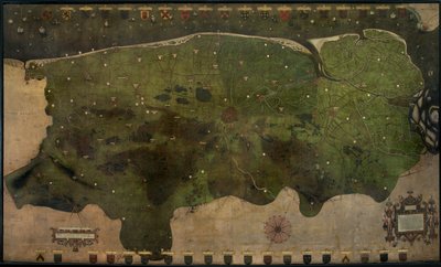 Carte de la châtellenie de Bruges - Pieter II Claeissens