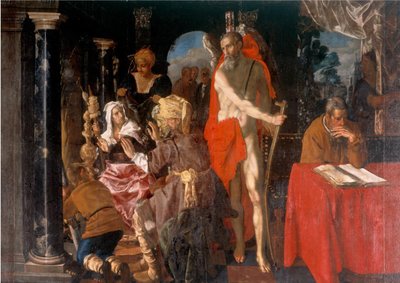 Allégorie de la vieillesse. Le Temps et le Savant - Pieter Isaacsz