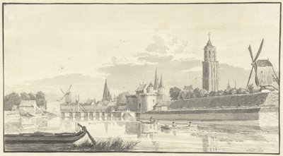 La porte de Kampen à Zwolle - Pieter Jan van Liender (attributed to)