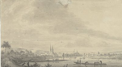 Vue de la ville de Höxter - Pieter Jan van Liender