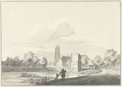 Vestiges de la porte du bac à Heukelom - Pieter Jan van Liender