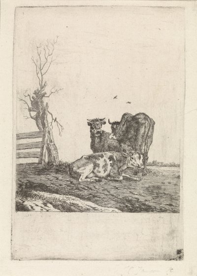 Paysage avec trois vaches - Pieter Janson