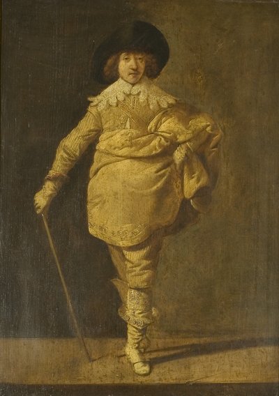 Un cavalier debout, vers 1630 - Pieter Jansz. Quast