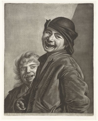 Deux garçons riant - Pieter Louw
