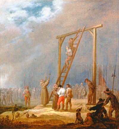 Une exécution à une potence - Pieter Meulener