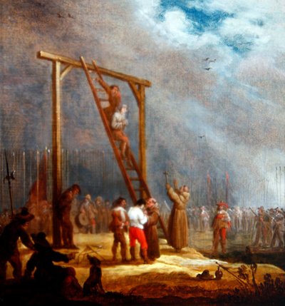 Une exécution à une potence - Pieter Meulener
