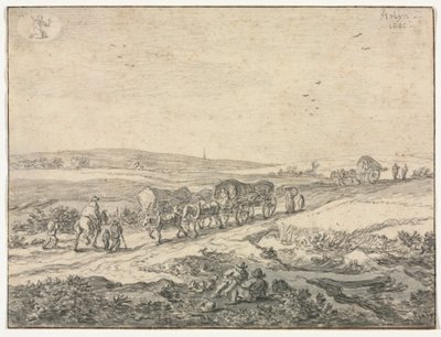 Août : Paysage avec chariots - Pieter Molyn