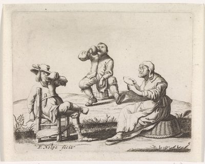 Trois paysans - Pieter Nolpe