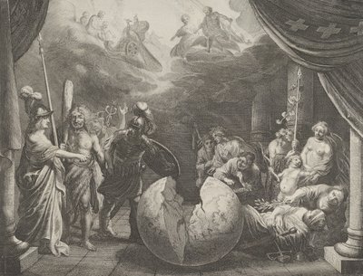 Planche 11 : Allégorie sur la discorde en France, de Caspar Barlaeus, Medicea Hospes, 1638 - Pieter Nolpe