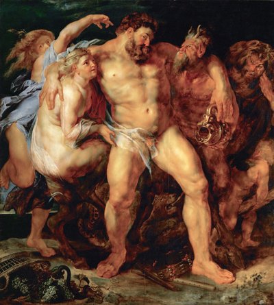 Hercule ivre, conduit par une nymphe et un satyre, vers 1614 - Peter Paul Rubens