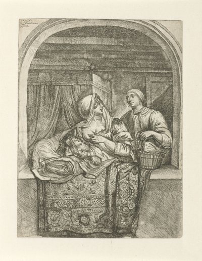 Femme allaitant son enfant - Pieter Peutemans