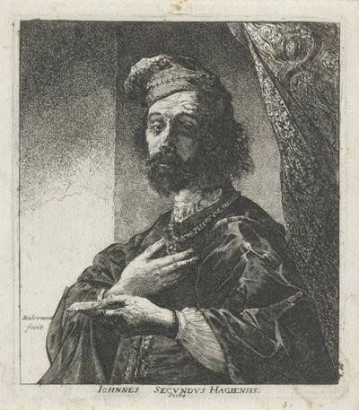 Portrait de Janus Secundus - Pieter Rottermondt