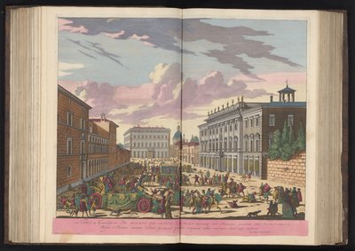 Festivités dans la rue à Rome - Pieter Schenk (I)
