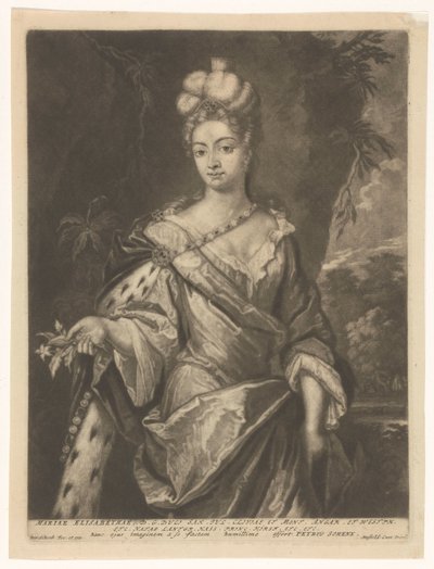 Portrait de Maria Elisabeth von Hessen-Darmstadt - Pieter Schenk (I)