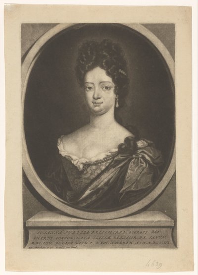 Portrait de Susanna Sibylla Reichardt - Pieter Schenk (I)