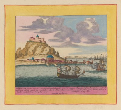 Conquête de Gibraltar par une flotte anglo-néerlandaise, 1704 - Pieter Schenk (I)